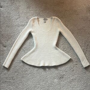 *NWOT* H&M Off-White Ribbed Sweater